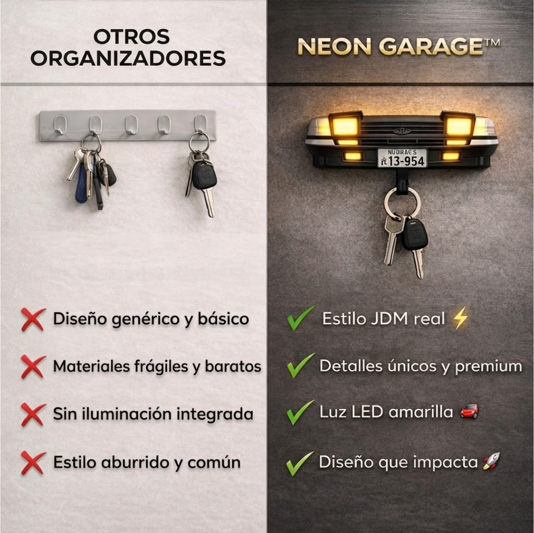 Soporte mural JDM con luz LED