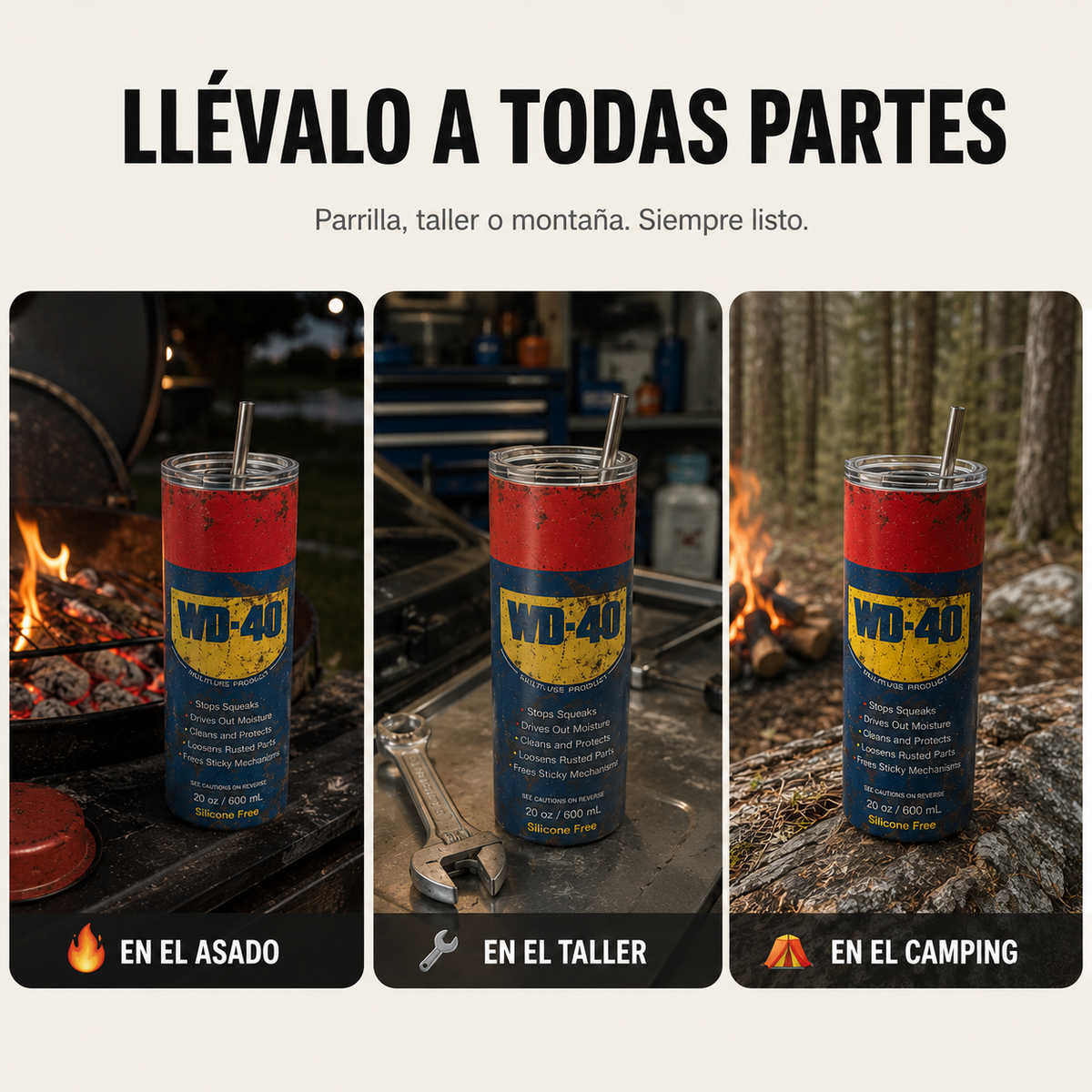 Wrencho™ – Vaso Térmico Edición WD-40